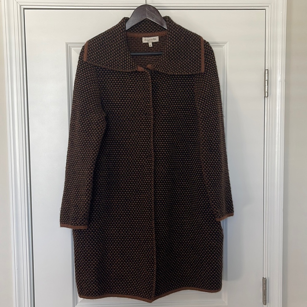 Le Maglie Di Sofia Button Down Brown Cardigan View 2